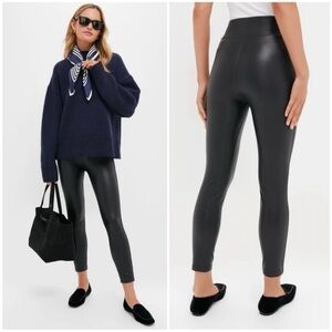 Tuckernuck Pants Faux Leather Leggings in Black